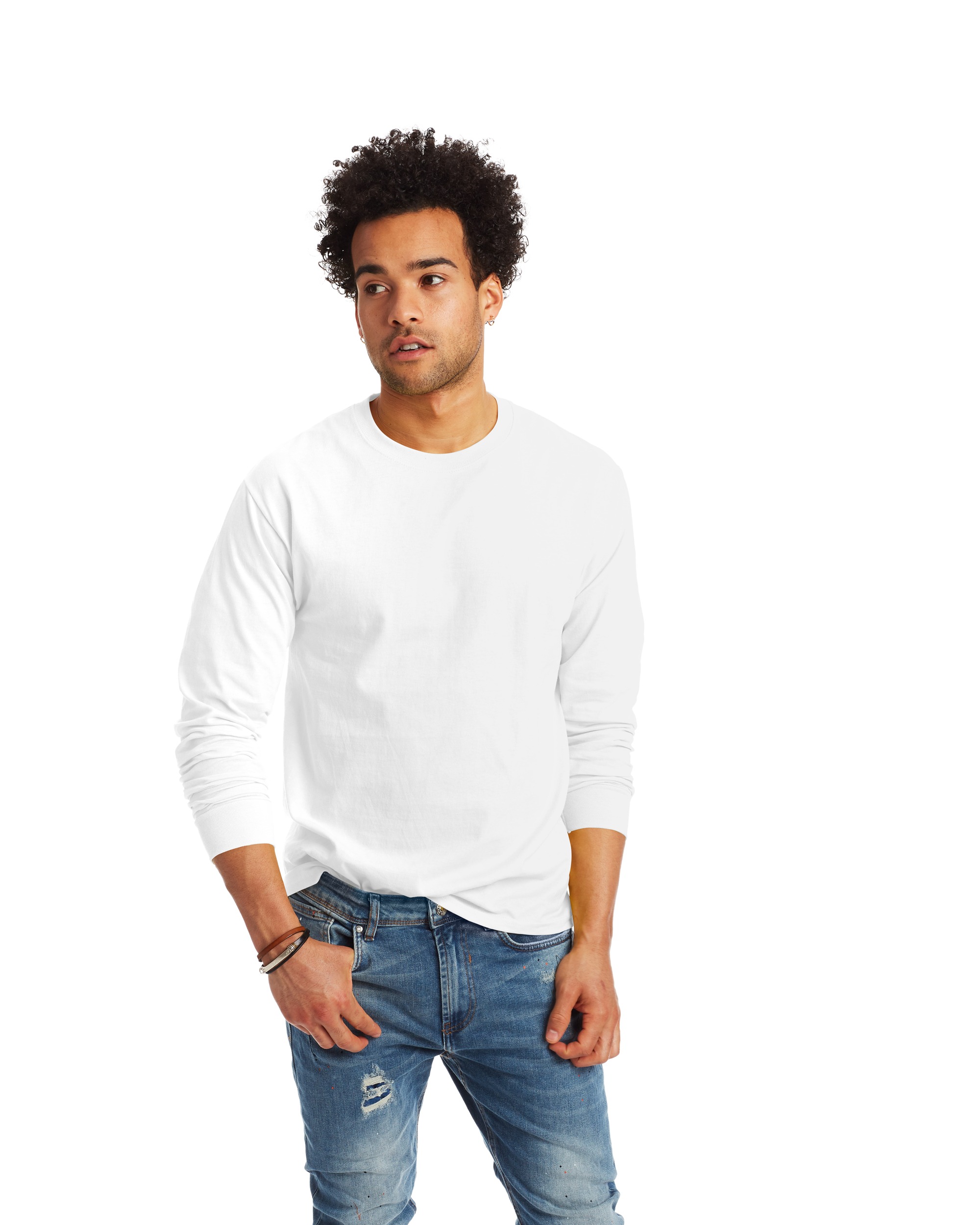 Hanes® 5586 Authentic-T Long Sleeve T-Shirt
