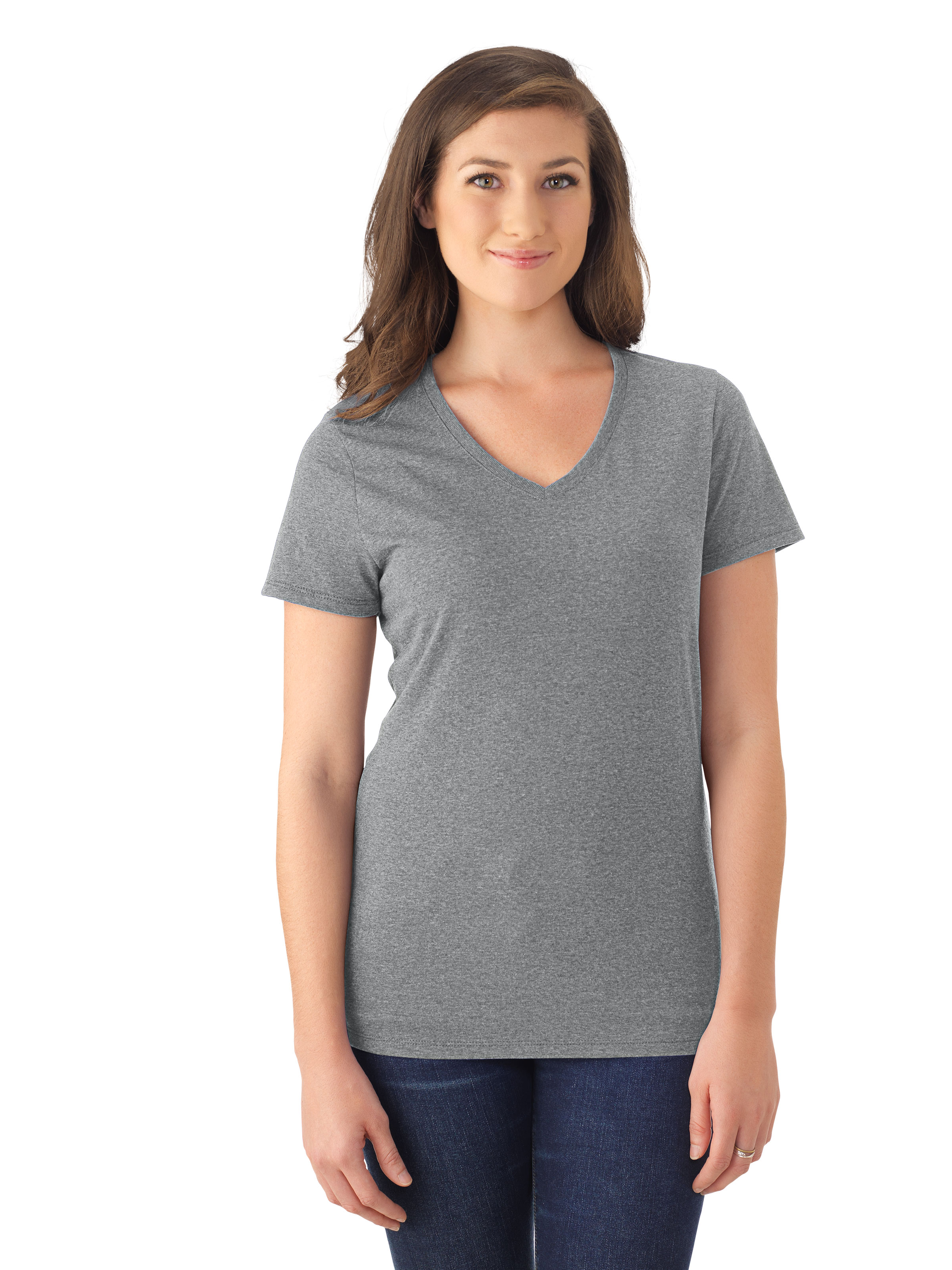 JERZEES® 601WVR TRI-BLEND Ladies' V-Neck T-Shirt