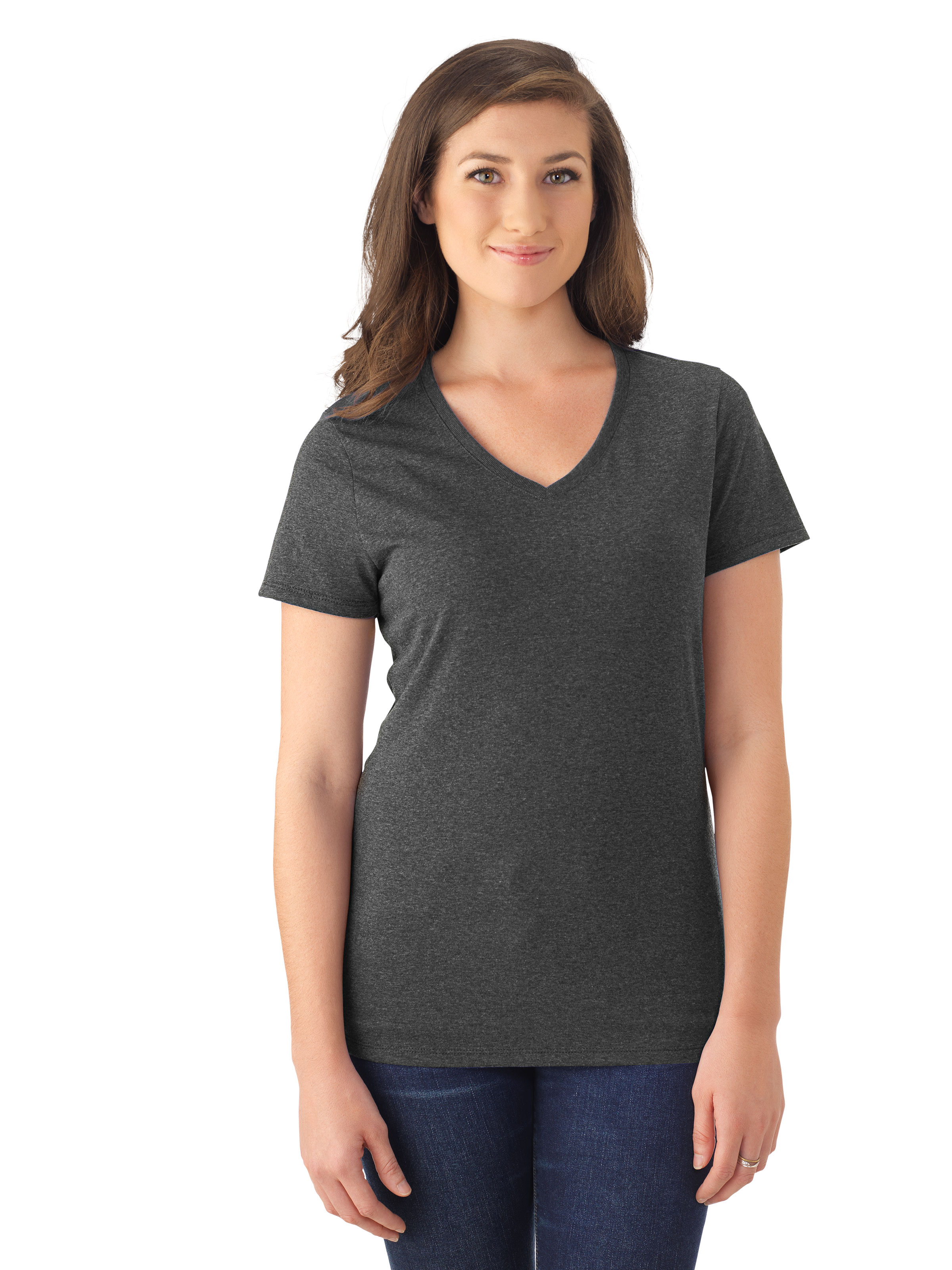 JERZEES® 601WVR TRI-BLEND Ladies' V-Neck T-Shirt