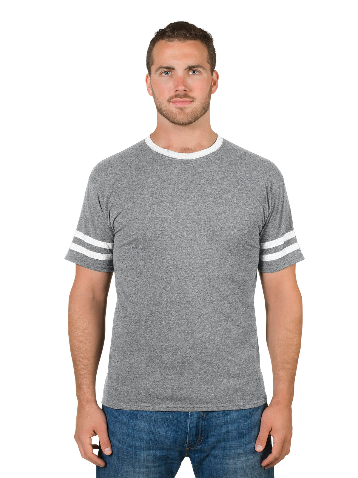 JERZEES® 602MR TRI-BLEND Varsity Ringer T-Shirt