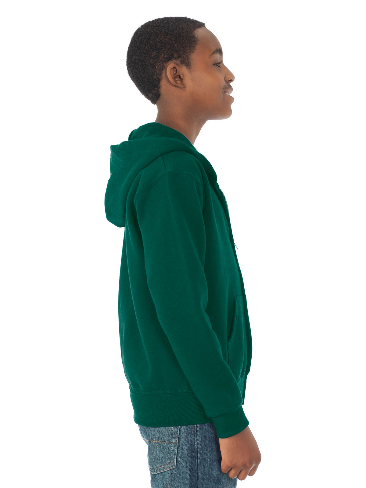 JERZEES® 993BR NuBlend® Youth Full-Zip Hooded Sweatshirt