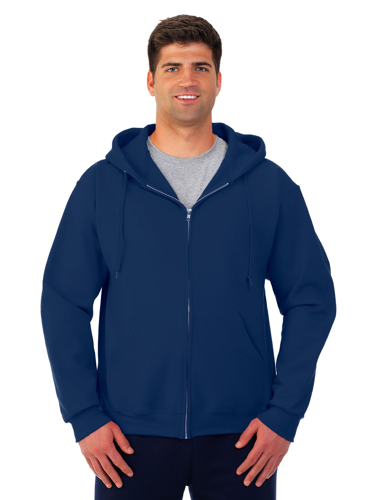 JERZEES® 4999MR Super Sweats® NuBlend® Unisex Full-Zip Hooded Sweatshirt