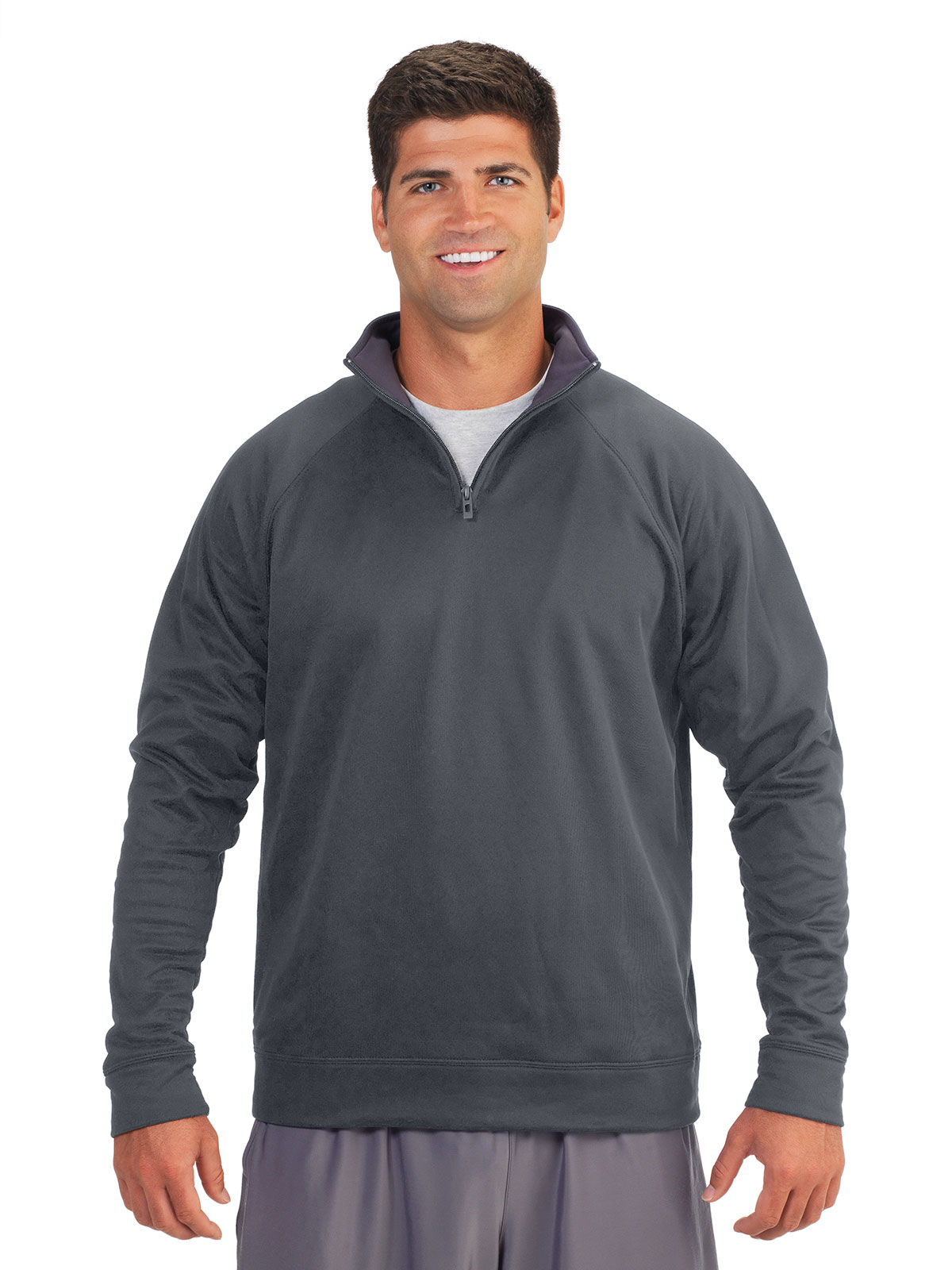 JERZEES® PF95MR DRI-POWER® Quarter-Zip Cadet Collar Sweatshirt
