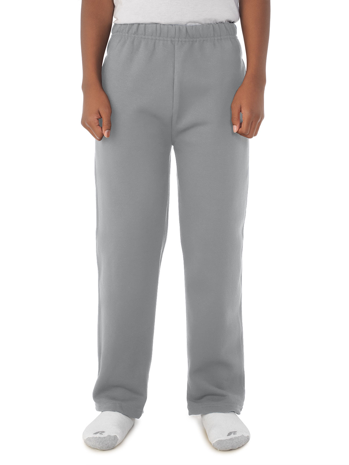JERZEES® 974YPR NuBlend® Youth Pocketed Open-Bottom Sweatpants