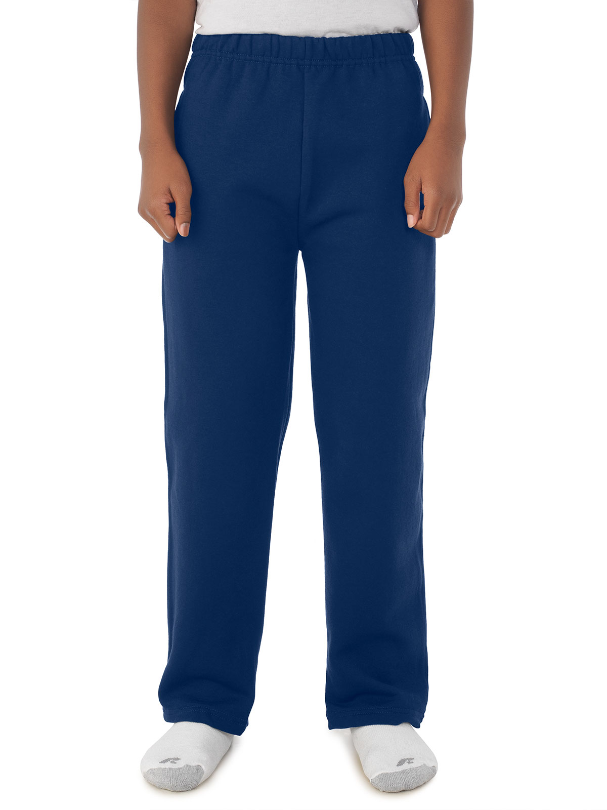 JERZEES® 974YPR NuBlend® Youth Pocketed Open-Bottom Sweatpants