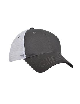 EastWest Embroidery 6420 6 Panel Light Brushed Trucker Cap