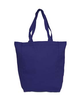 Liberty Bags 8868 Marianne Cotton Canvas Tote - Natural/Navy