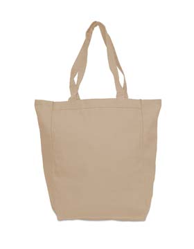 8868 Liberty Bags Marianne Cotton Canvas Tote Natural Black One Size