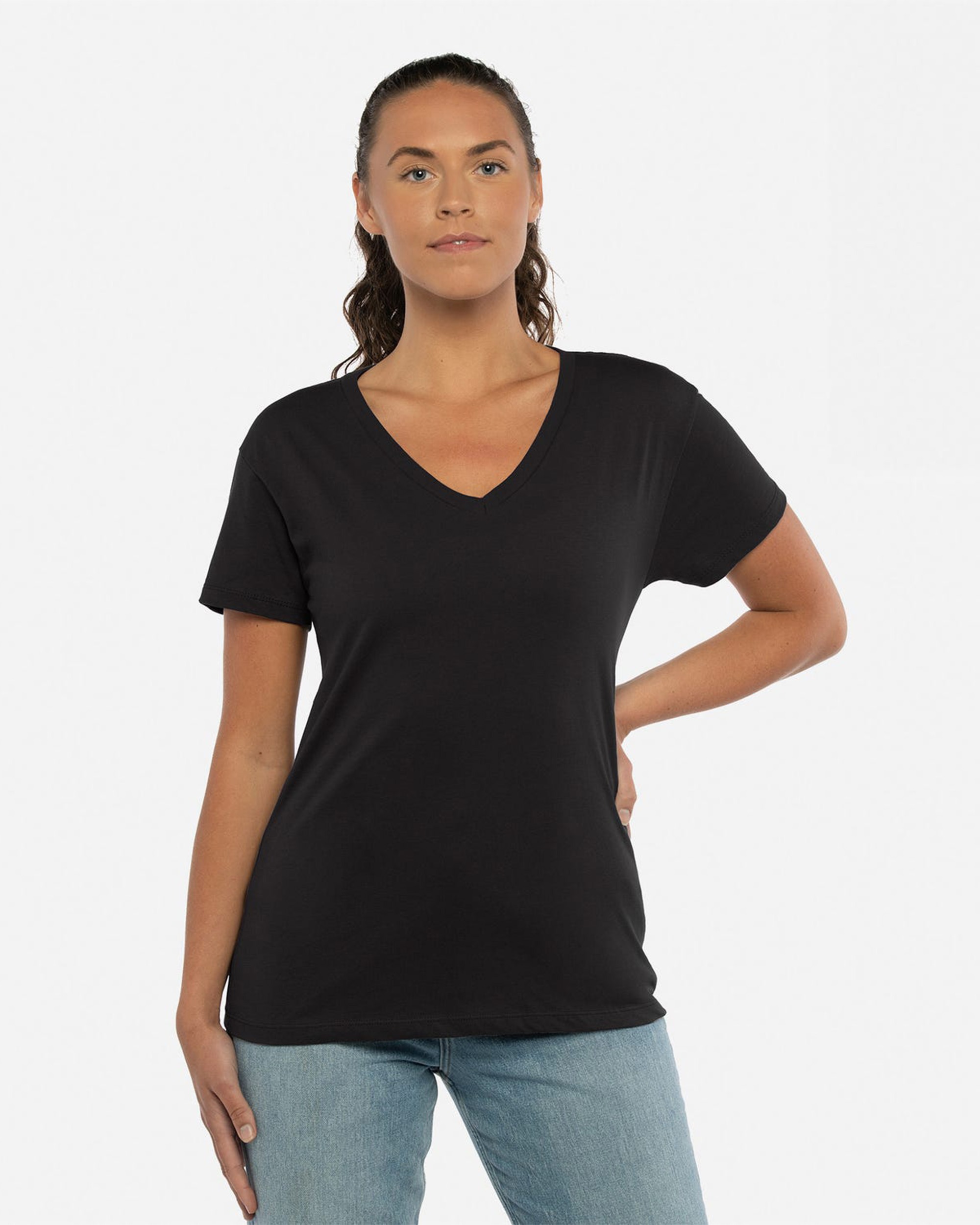 Next Level Apparel® 3940 Women's Cotton V-Neck T-Shirt