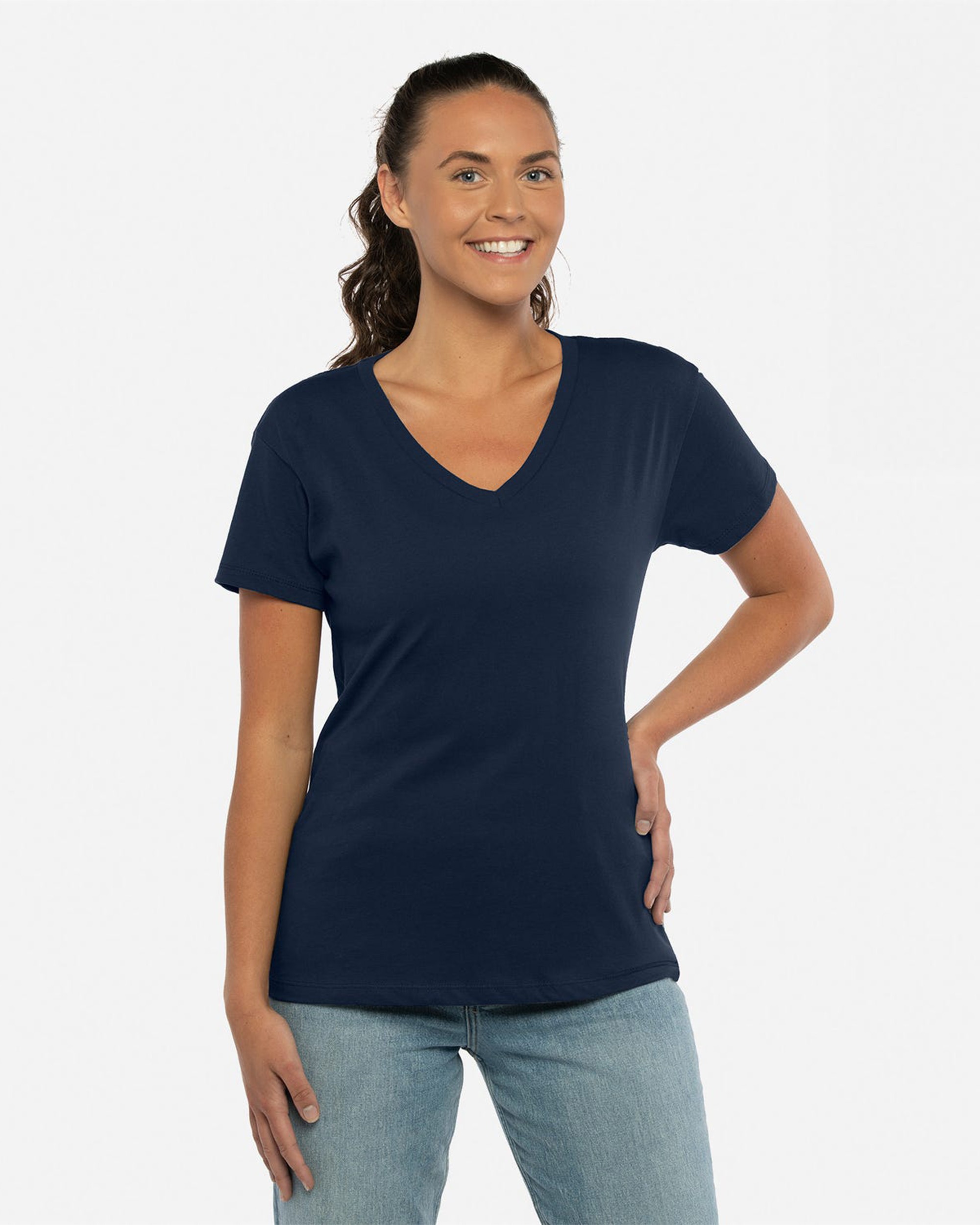 Next Level Apparel® 3940 Women's Cotton V-Neck T-Shirt