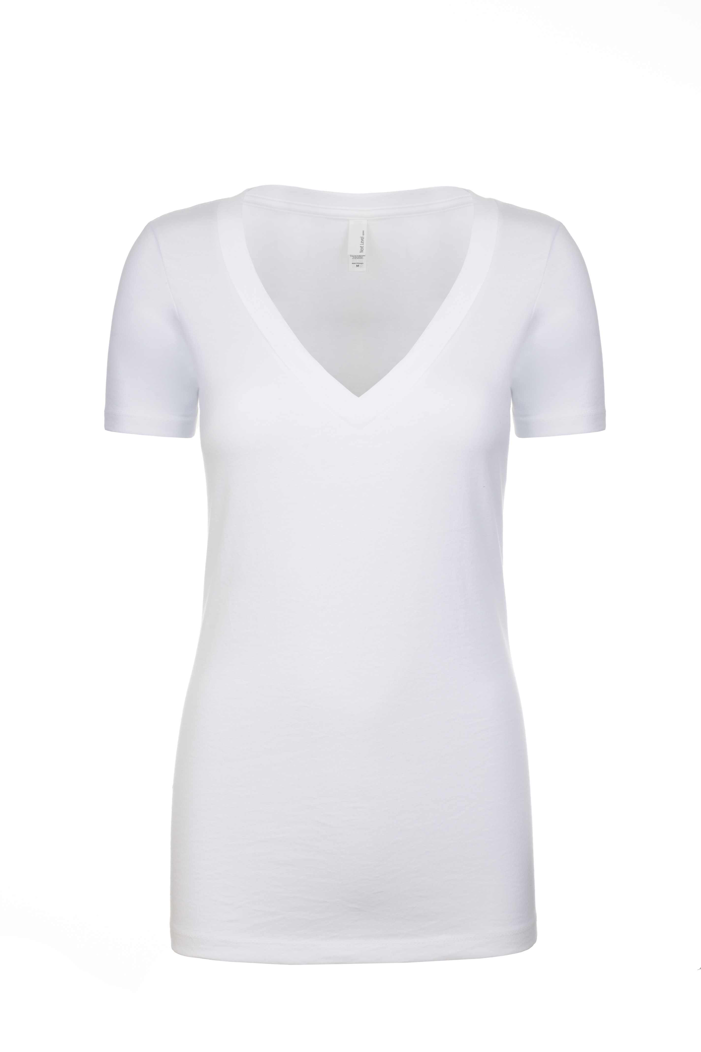 Next Level Apparel® 6640 Women's CVC Deep V-Neck T-Shirt
