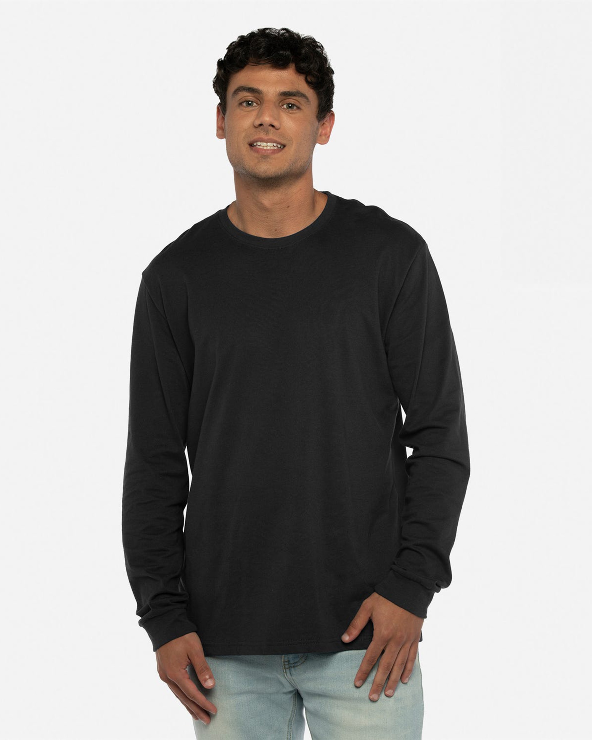 Next Level Apparel® 6411 Unisex Sueded Long Sleeve T-Shirt