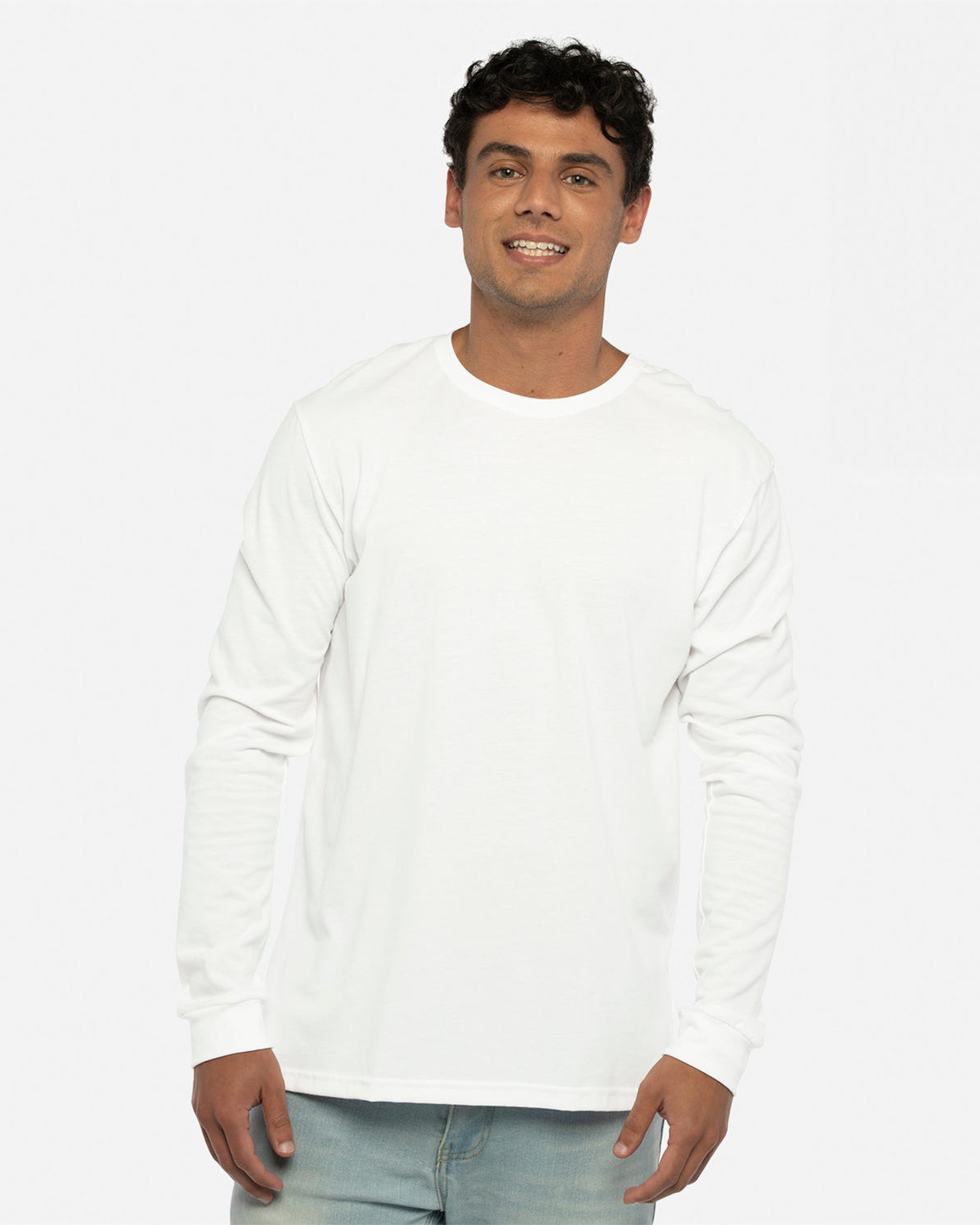 Next Level Apparel® 6411 Unisex Sueded Long Sleeve T-Shirt