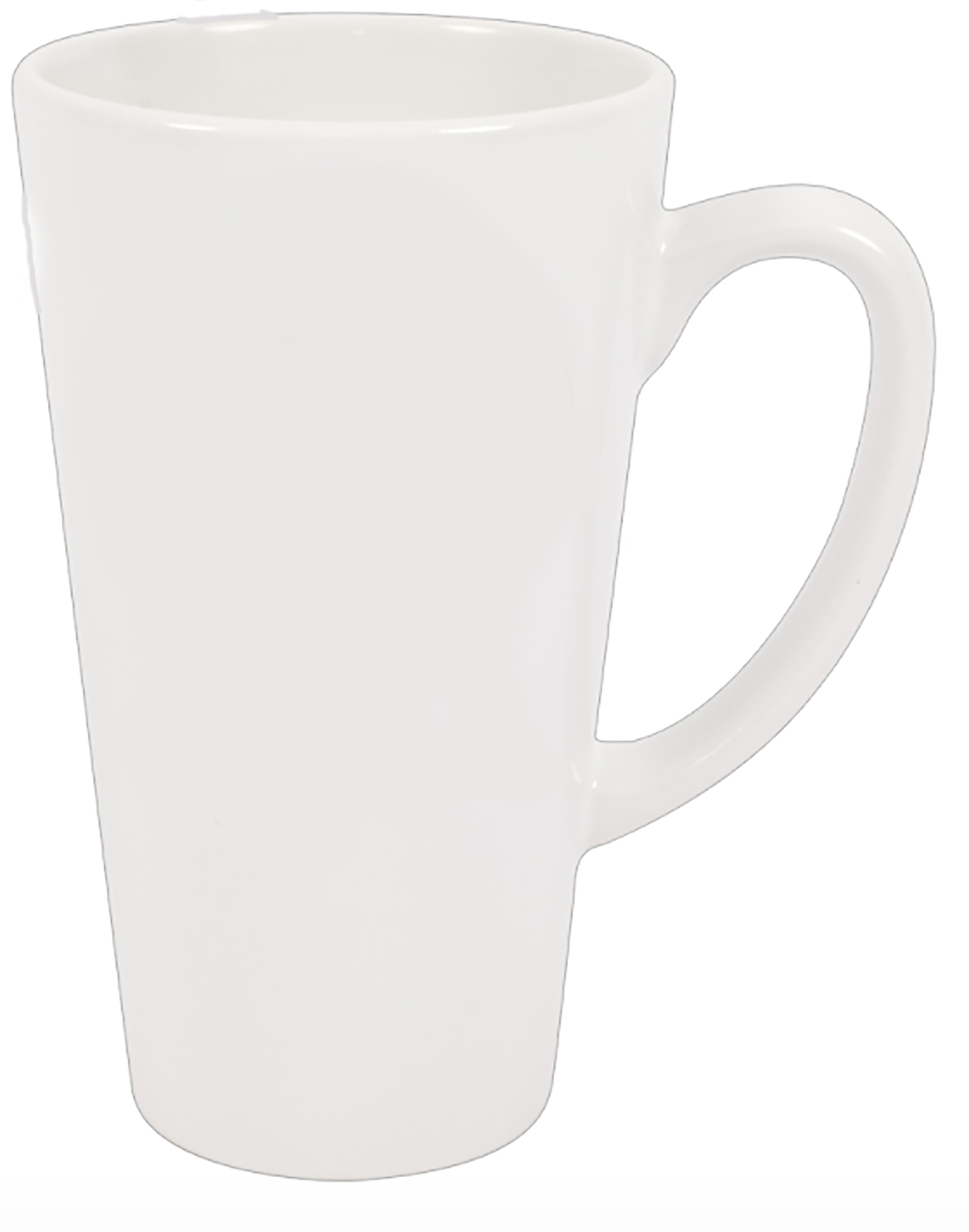 One Stop 21716 Sublimatable Ceramic Latte Mug w/Orca Coating