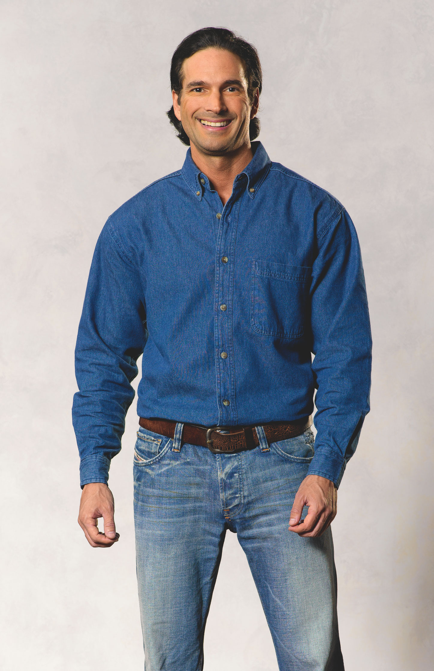 Sierra Pacific® S7211 Long Sleeve Denim Shirt - Tall
