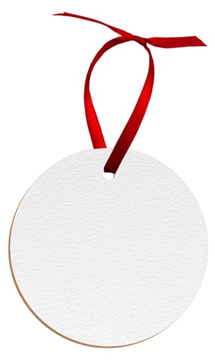 Unisub® 4840 Textured Hardboard Round Ornament
